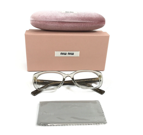 Miu Miu Eyeglasses Frames VMU07V 13M-1O1 Clear Olive Green Copper 53-19-140 - Picture 2 of 12