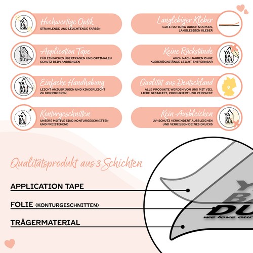Wandtattoo Zitat Spruch: Träume nicht Küche Wohnzimmer Aufkleber YX006 Rosa - Bild 4 von 5