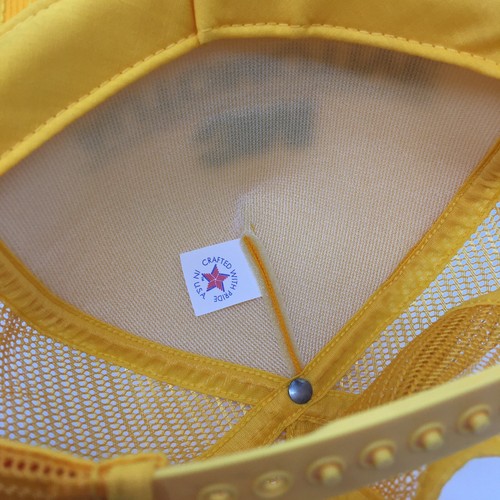 3M Automotive Trucker Cap Vintage Snap Back Hat Cap NEVER WORN Foam Mesh Yellow - Picture 9 of 11