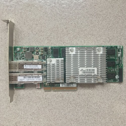 HP Dual Port 10 G bps Netzwerkkarte NC522SFP - Network Adapter PCIe 468349-001 - Afbeelding 1 van 4