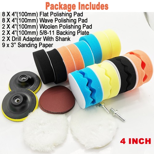 Car Detailing Drill Brush Tools Kit Vehicle Auto Engine Wheel Boat Wash Cleaning - Picture 5 of 17