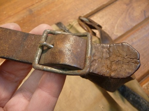 Vintage SEE AMERICA FIRST Canvas & Leder Tasche GNR Eisenbahn Messenger Mail - Bild 13 von 19