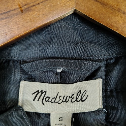 Madewell Vest Men's Small Grey Waxed Cotton Canvas Zip Primaloft Outdoor Winter - Picture 12 of 12