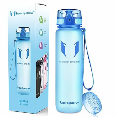 Super Sparrow Bottiglia Borraccia Sportiva Senza BPA 350ml/500ml/750ml/1000ml - Foto 2 di 86