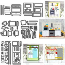 Kitchen Cooking Appliance Metal Cutting Dies Embossing Stencils DIY Paper Crafts