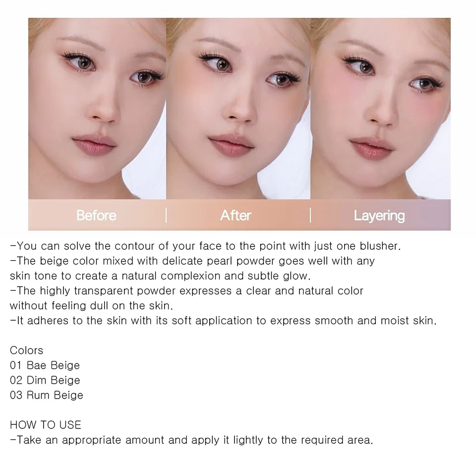 TWO SLASH FOUR All Over Face Blush 5.5g 3colors K-Beauty - Image 3 of 3