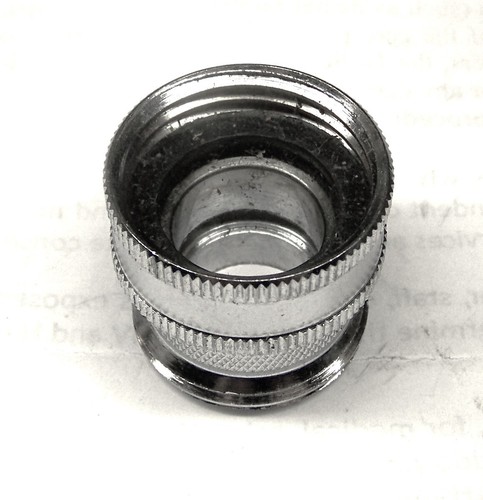 GARDEN HOSE FEMALE 3/4" FHT X MALE 3/4" MHT SWIVEL ADAPTER BRASS CHROME 1-1/16"L - Picture 4 of 7