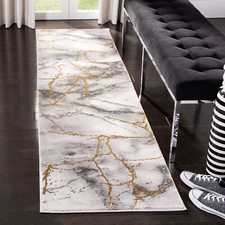 Safavieh Power Loomed Craft Collection Grey / Gold Area Rugs - CFT877F