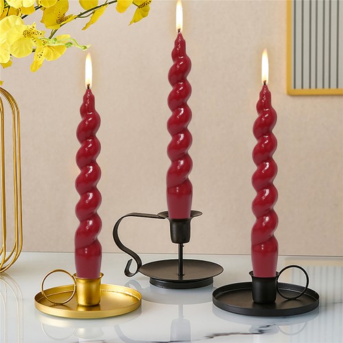 8 x Velas Cónicas Espirales Blancas para Fiesta Sin Perfume Boda Vela Iglesia - Imagen 12 de 102