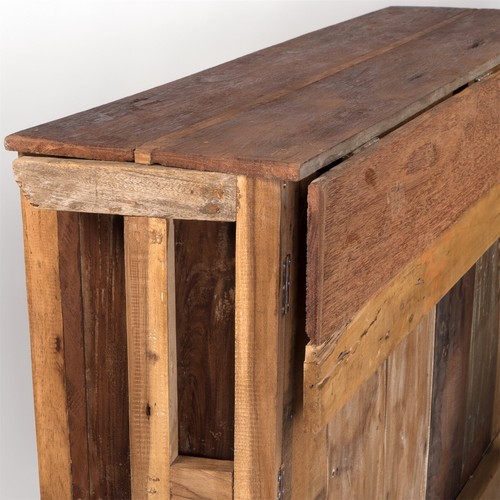 HOLZ BARTHEKE "ARUBA" | 110x140 cm (HxB), mit 2 Hockern | Barschrank, Tresen - Bild 9 von 10