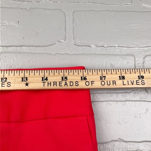 Worthington Pant Women 6S Red Coral Ankle Slim Fit Leg Stretch Classic NWT - Picture 8 of 13