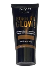 (2 Pack) NYX Born To Glow Foundation #BTGRF17.5 Sienna 1.01 Fl Oz Each