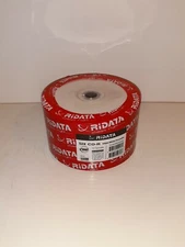 Ridata CD-R 52X 700MB 80Min White Inkjet Hub Printable Blank Recordable Disc