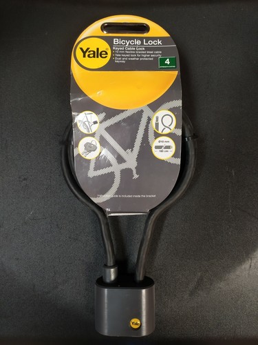 Set x2 Yale Lucchetto Per Bicicletta o Motorino Con Cavo Flessibile In Acciaio - Imagen 1 de 2