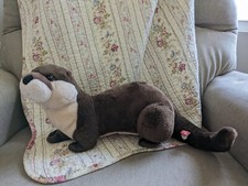 Wild Republic River Otter Dark Brown Tan 12" Plush Realistic