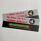 My Other Car - Turbo Regal - Decals - 2pk - grand national, t-type, Buick