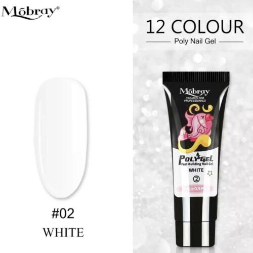 Poly Builder Gel Acrylic Nail Extension UV LED DIY Polygel 15g 12 Colours MOBRAY - Picture 13 of 27