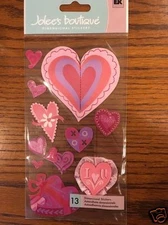 LOVE & PASSION HEARTS Stickers JOLEES BOUTIQUE Awesome!