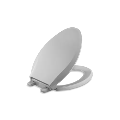 Cachet Elongated Closed Front Toilet Seat in Ice Grey - Picture 4 of 12