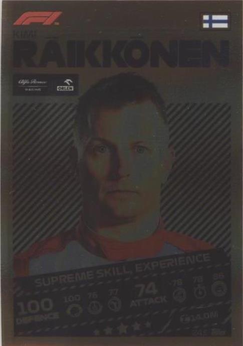 2021 Topps F1 Turbo Attax - Kimi Raikkonen #243 - 1 of 1