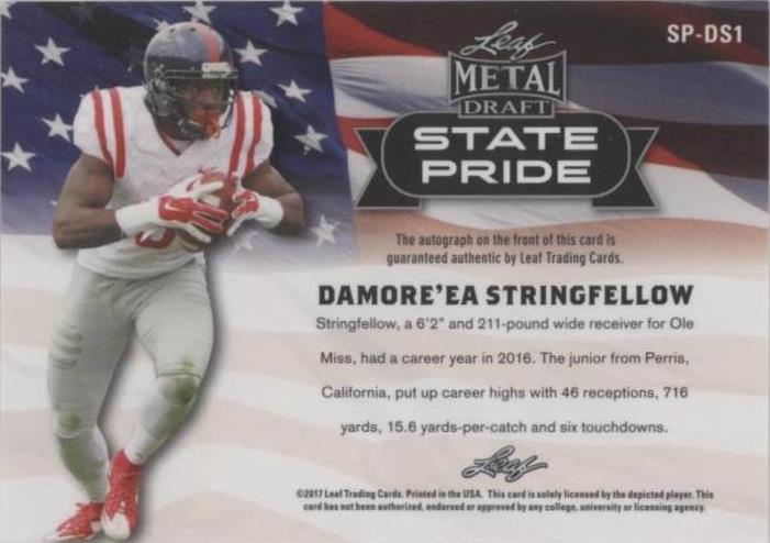 2017 Leaf Metal Draft Damore'ea Stringfellow #SP-DS1