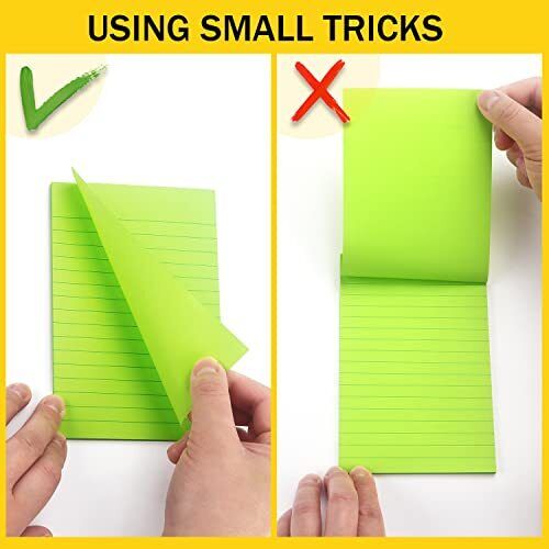 8 Pads Lined Sticky Notes 4x6 Sticky Notes with Lines Self-Stick 4x6 8 Pads - Picture 5 of 7