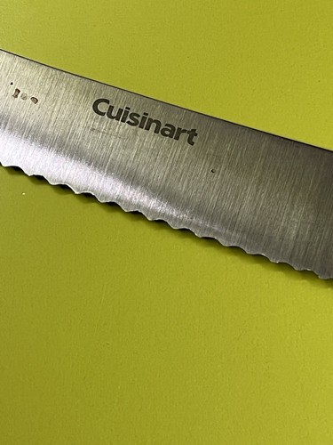 8” Stainless Steel Cuisinart Serrated Chef/Bread Knife Silver Great Condition - Picture 4 of 10