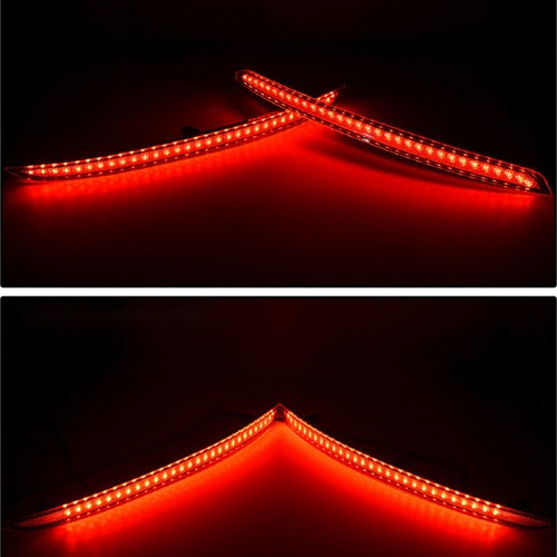 LED Rear Bumper Reflector Fog Brake Turn Indicator Lights For VW CC 2019-2021 - Picture 3 of 5