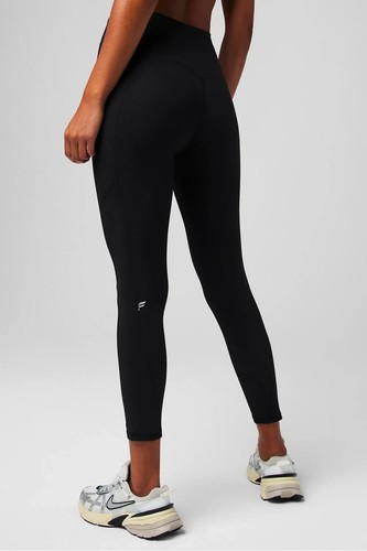 Fabletics schwarz Oasis PureLuxe hochtaillierte Legging 7/8 Damen Medium neu mit Etikett