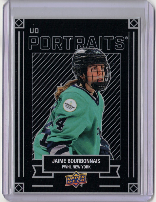 JAIME BOURBONNAIS 24/25 2025 Upper Deck PWHL UD Portraits Rookie Insert #P-11