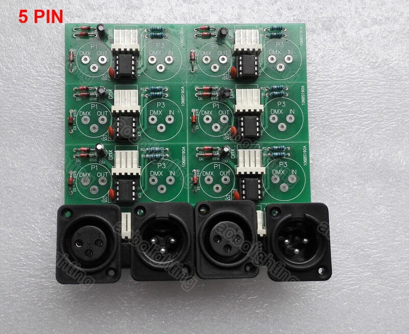 7r 5r 15r Beam moving heads XLR socket with PCB Chip Stage lighting accessories - Image 3 of 4
