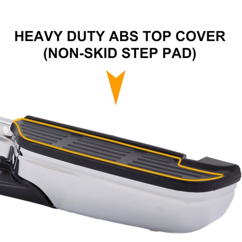 Chrome Steel Rear Step Bumper W/o Holes For 1999-2007 Ford F250 F350 Super Duty - Picture 15 of 16