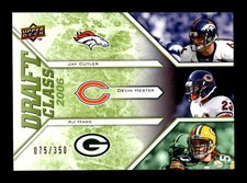 2009 Upper Deck Draft #299 Jay Cutler Devin Hester AJ Hawk Green SP/350 NFL HOF