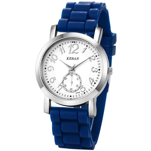 Women Unisex Teens Jelly Color Silicone Band Watch Analog Quartz Wristwatch - Picture 40 of 60