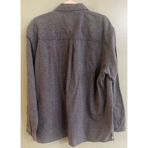 Ben Sherman Long Sleeve Button Down Pockets Gray Lightweight Jean Shirt XL NWT - Picture 4 of 5