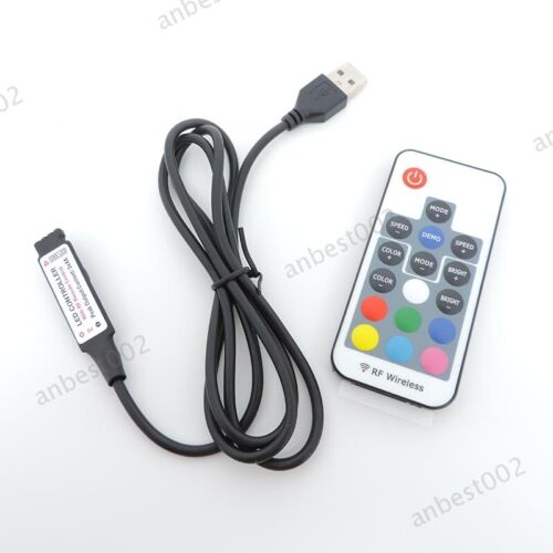 3-24 key USB 5V mini 3key mini 4Pin RGB RF Controller Dimmer for Strip Lights - Picture 8 of 9