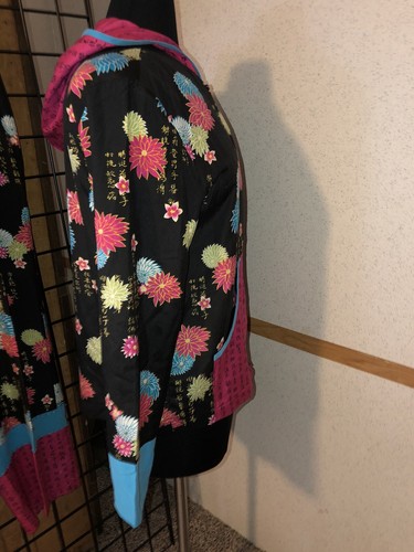 ANNE CARSON SILK HOODIE JACKET AND PANTS FLORAL SIZE M - Picture 6 of 15