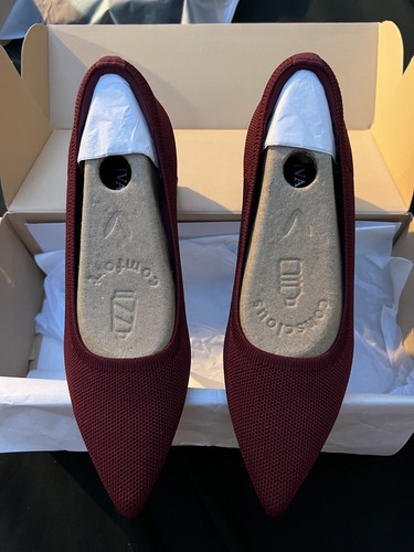 VIVAIA Tacones Bloque Punta Punta (Tacón Bloque Aria) Burdeos - TALLA UK 2.5 (120£) - Imagen 18 de 24