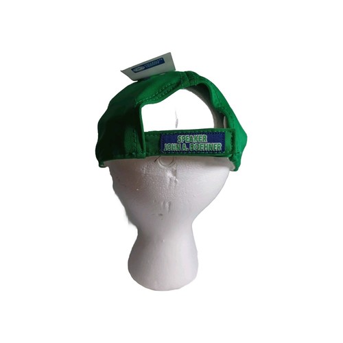 Speaker of House John Boehner Green Baseball Hat L XL Patch Adjustable  New - Picture 5 of 10