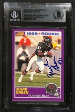 Mark Green Chicago Bears 1989 Score Supplemental #419S Signed Card BECKETT Mark Green Chicago Bears 1989 Score Supplemental #419S Signed Card BECKETT
