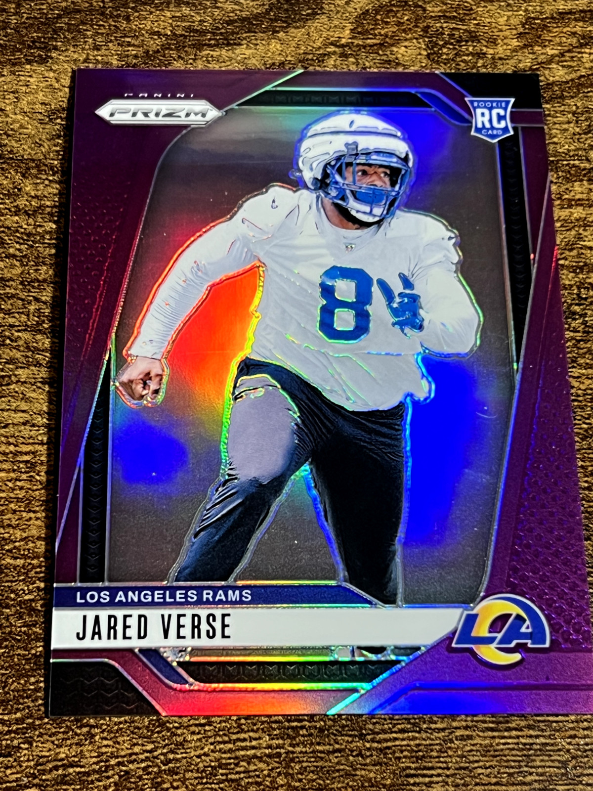 JARED VERSE 2024 Panini Prizm Purple Refractor /125 #341 RC Rookie