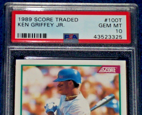 1989 Ken Griffey Jr. rookie #100T Score Traded PSA 10 Seattle Mariners - Picture 3 of 3