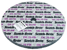 3M Scotch-Brite EXL 8” x 1/2” x 3/4” Deburring Finishing Unitized Wheel 2S Fine