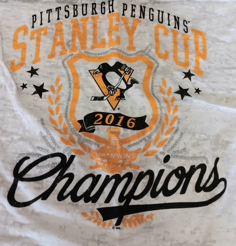 Pittsburgh Penguins Damen-T-Shirt Touch By Alissa Milano neu mit Etikett V-Ausschnitt Gr. XL NEU - Bild 4 von 9