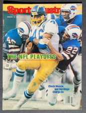 1981 Sports Illustrated San Diego CHARGERS Georgia BULLDOGS #1 Raiders No Label