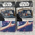 STAR WARS Pillowcases Luke Princess Leia Hans Vader Standard Vintage NIP