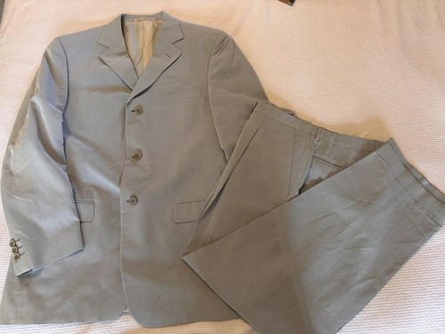 Ermenegildo Zegna Light Powder Blue 2pc Suit Size 56(Eu) - 46(US) Easter/Wedding