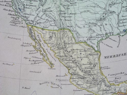 1871 TEXAS CALIFORNIA ORIGINAL MAP UNITED STATES CANADA NEW YORK WASHINGTON CUBA - Picture 7 of 11