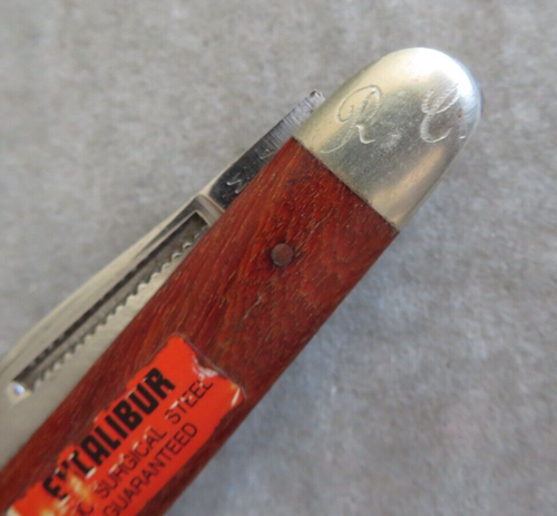 Vintage 3 blade Excalibur Folding Knife With Pouch. - Picture 5 of 8
