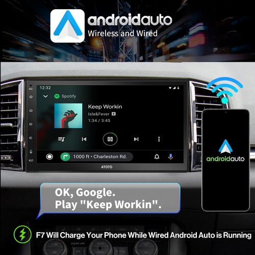 Radio Coche ATOTO F7 Doble DIN 7 Pulgadas GPS Mirror Link Inalámbrico CarPlay FM/AM/RDS - Imagen 3 de 12